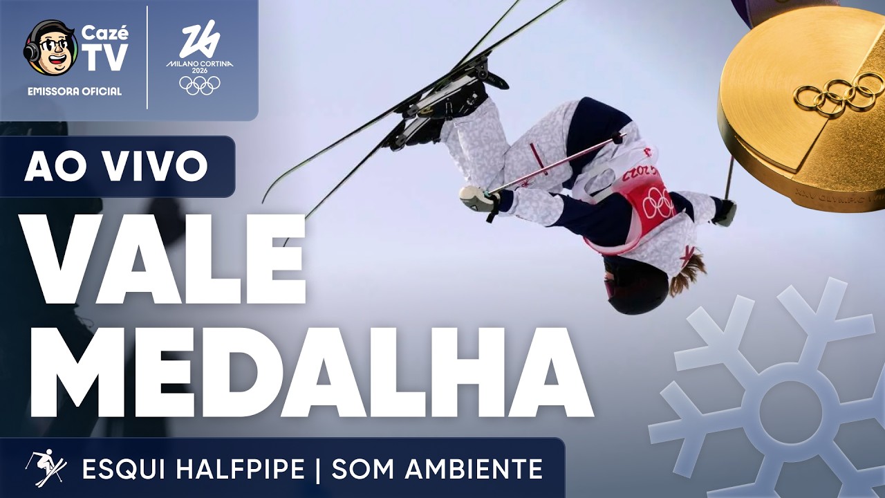 AO VIVO: (SOM AMBIENTE) VALE MEDALHA! FINAL DO ESQUI HALFPIPE FEMININO | OLIMPÍADAS DE INVERNO 2026