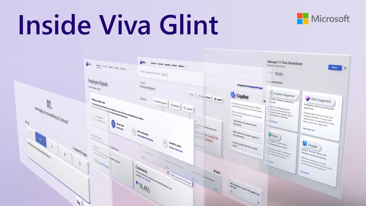 Microsoft Viva Glint & Copilot for Feedback Analysis