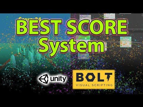 Unity-Bolt Part 9:  Best Score System - Getting Started with Bolt (Visual Scripting) Tutorial