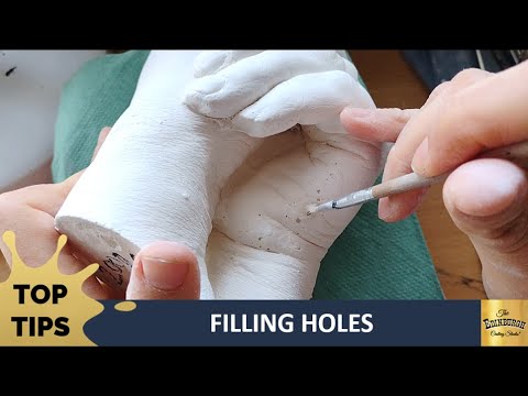 How to Fill Holes on the Surface of a Handcast