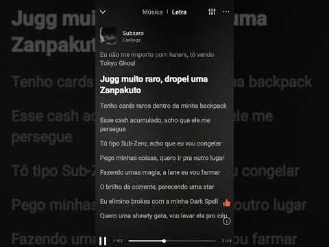 musica subzero com letra  ( subzero) ( artista caeeljugz)