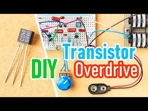 Just 2 Transistors! DIY Overdrive Goes From Crunch To Fuzz! [Breadboard DIY Guitar Pedal Build]
