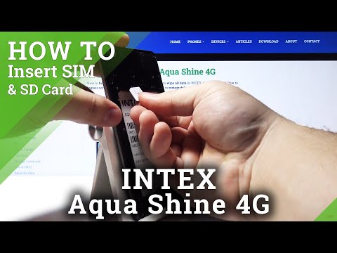 How to Insert Micro SIM & SD in INTEX Aqua Shine 4G - SIM & SD Installation