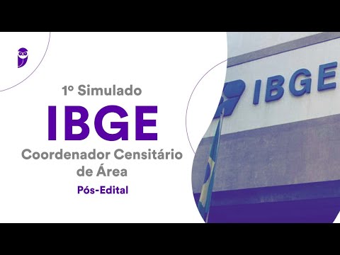 1º Simulado IBGE – Coordenador Censitário de Área - Pós-Edital