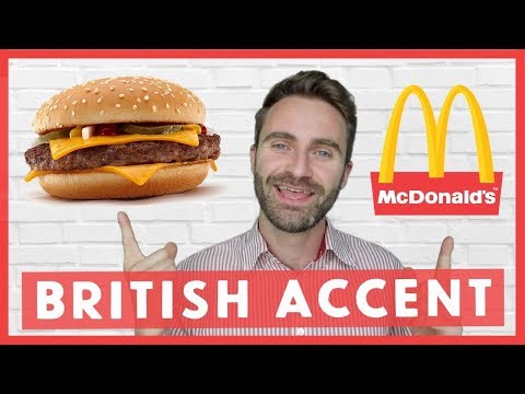 BRITISH ACCENTのマクドナルドメニュー (McDONALD'S MENU in BRITISH ACCENT)