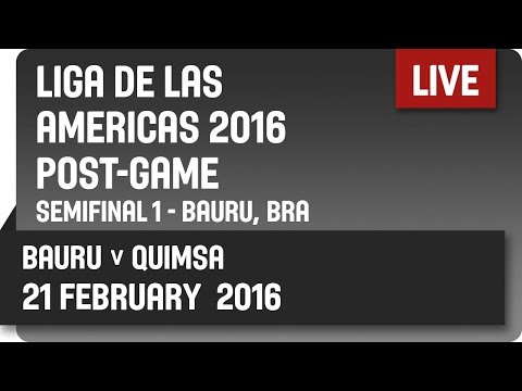 Bauru (BRA) v Quimsa (ARG) Post-Game - Semifinal #1 -  2016 DIRECTV Liga de las Américas