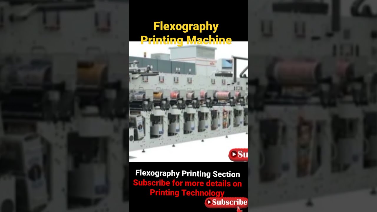 #youtubeshorts|Flexography Printing Machine|Flexography Printing Section|Basic Parts of Flexo Press