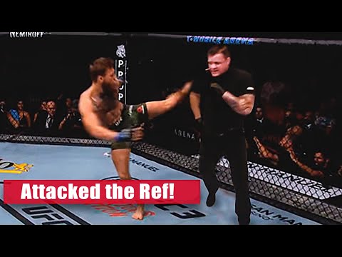 When Fighters Attack Referees in MMA! (Top 10 Shocking Moments)