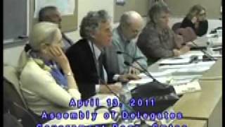 preview picture of video 'Barnstable County Assembly of Delegates Wind Energy Regulations Hearing 4 13, 2011 Part 1'