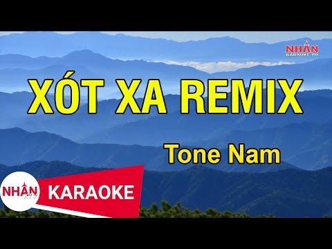 Xót Xa Remix (Karaoke Beat) - Tone Nam | Nhan KTV