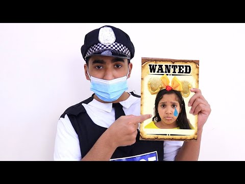 Shfa Pretend Play Funny Police Chase Story for Kids | Costume Dress Up Video for Children