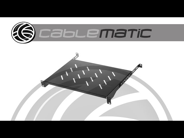 Vídeo relacionado con Audibax Pro Rack Shelf Ext 1U Balda Extraible de Montaje en Rack Fijo