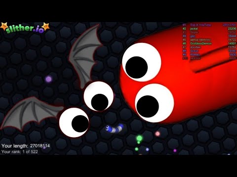 Slither.io A.I BAT Vs GIANT Pro Snakes - Epic Skin Slitherio Vip Gameplay - World Record