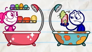 Pencilmate Slips and SLIDES! | Animated Cartoons Characters | Animated Short Films Pencilmate Slips and SLIDES! | Animated Cartoons Characters | Animated Short Films