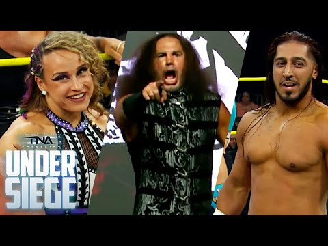 Matt Hardy And Speedball Mountain Come Up Short, Mustafa Ali Retains, More | TNA Under Siege Fight Size