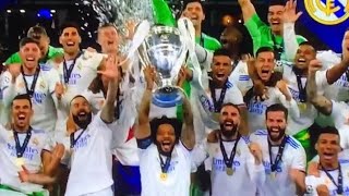 Real Madrid are the 2022 UEFA Champions League winners 🏆 #LIVRMA