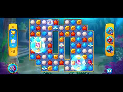 Fishdom Gameplay Stage 52 Atlantis Cup No Boosters