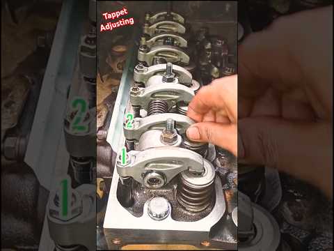 Tappet Adjust 4 Cylinder Engine #trending #shorts