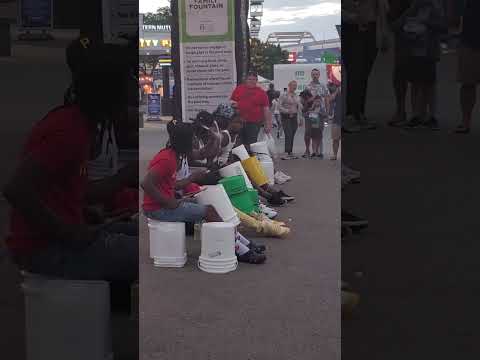 Bucket drummers at Milwaukee Summerfest, June 22, 2024