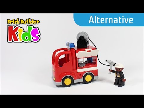 Vidéo LEGO Duplo 10592 : Le camion de pompiers