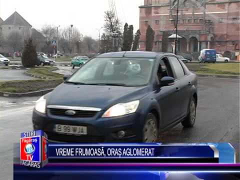 Stiri Fagaras - Vreme frumoasa, oras aglomerat
