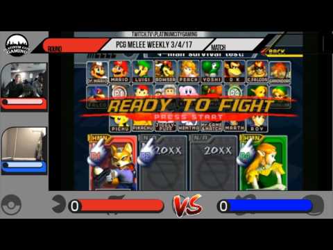 PCG Melee Weekly S7W9 3/3/17 Winners SemiFinals BigRedAnimeBike vs Zeus
