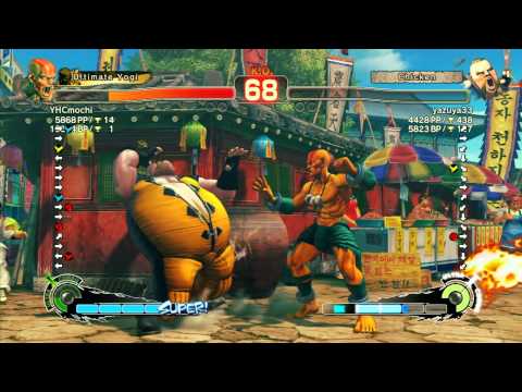 YHCmochi (Dhalsim) vs yazuya33 (Rufus) - SSF4 Arcade Edition Xbox Live Ranked Match