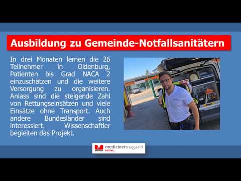 "medizinermagazin - Notfall" - Gemeindenotfallsanitäter