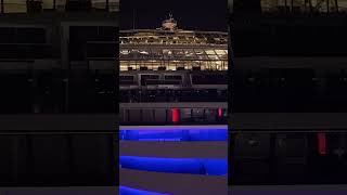 The Blue color on the MSC World America.  #cruiseship #msc