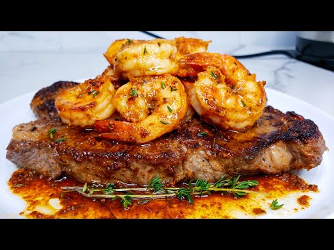 The Best most Tasty Steak and Shrimp | Surf and Turf Recipe will have you hooked like me.