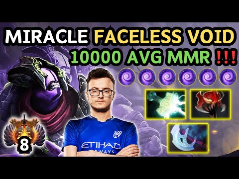 🔥 MIRACLE FACELESS VOID Highlights 10000 AVG MMR Pub Match 🔥 Immortal 8 MIRACLEGOD - Dota 2