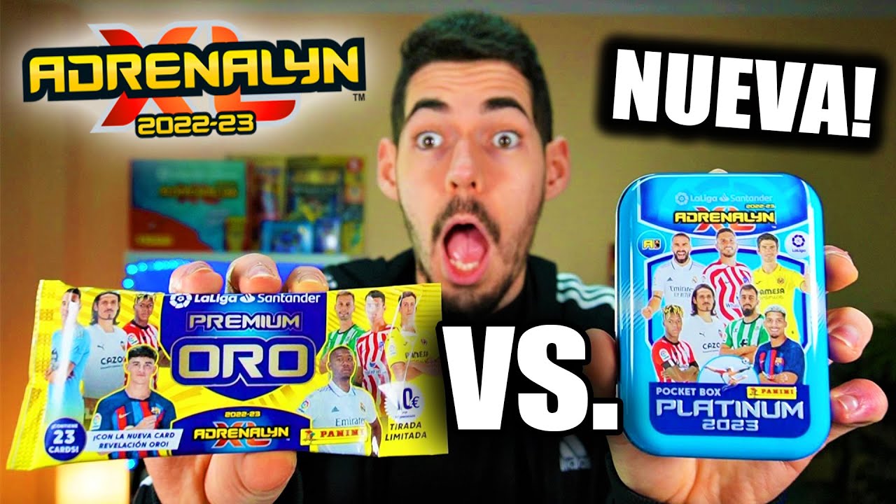 POCKET BOX PLATINUM vs. SOBRE PREMIUM ORO ADRENALYN XL 2022-23 LIGA SANTANDER