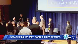 Syracuse Police Department swears in new recruits