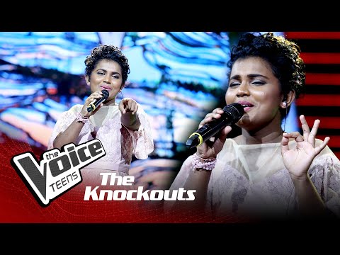 Hashini Nethmika | Neela Goyam Ralle (නීල ගොයම් රැල්ලේ) | Knockouts | The Voice Teens Sri Lanka
