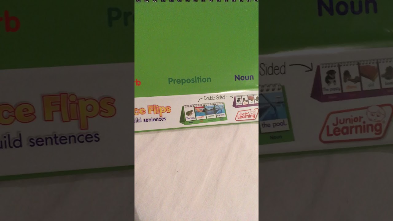 Junior Learning Sentence Flips Card