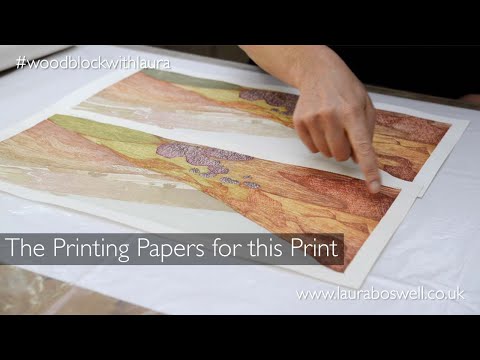 Japanese Woodblock With Laura Episode 15 - Japanese washi papers for Woodblock Printing