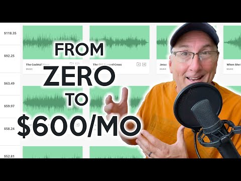 Monthly Income from Stock Music Licensing | How I Went from Zero to $600/month!