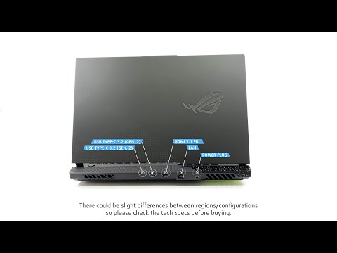 🔄 ASUS ROG Strix G17 G713P (2023) - Ports info and 360º look