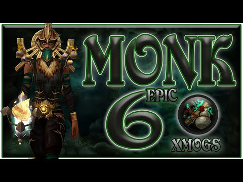 World of Warcraft Shadowlands - 6 Unique Monk Transmog Sets