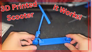 3D Printed Mini Scooter It Works!