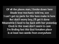 Eric Church - Where She Told Me To Go with Lyrics