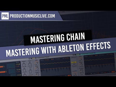 Mastering with Ableton Built-In Effects - Complete Mastering Chain // Free Download
