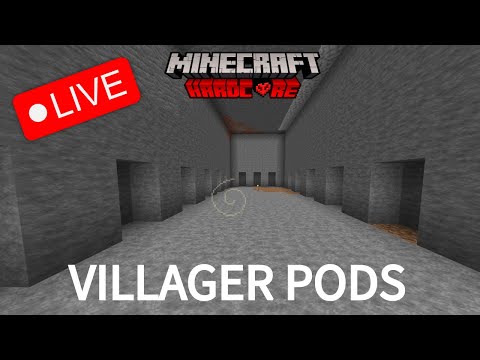 Day 710 in Hardcore Minecraft - Insane Villager Pod Build