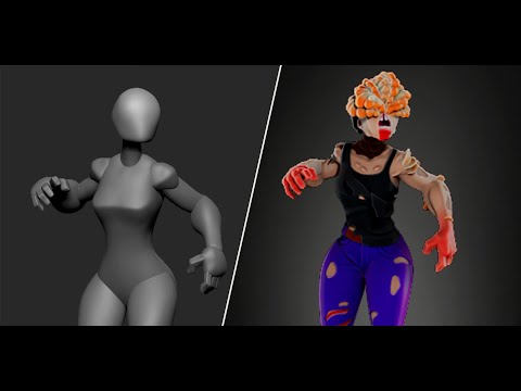 Sculpting of Clicker [The Last of Us] (Zbrush Timelapse) #sculpture #thelastofus #clicker