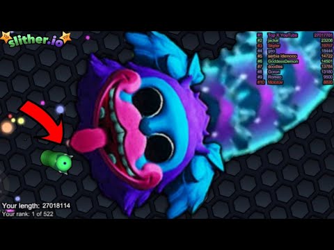 Slither.io A.I. PJ Pug-A-Pillar Vs tiny Snakes - Epic Skin Slitherio Vip Best Gameplay -World Record