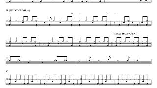 stratovarius - Falling Star | Drum Score, Drum Sheet Music, 드럼악보