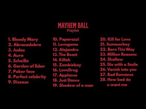 MAYHEM BALL PLAYLIST by (Lady Gaga) 