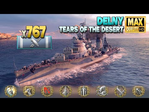 Destroyer Delny: 3,4sec DAKKA terror - World of Warships