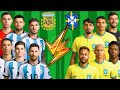 2023 Brazil vs 2023 Argentina 🇧🇷x🇦🇷 🔥🔥 ( Messi - Neymar - Alvarez - vinicius - Antony )