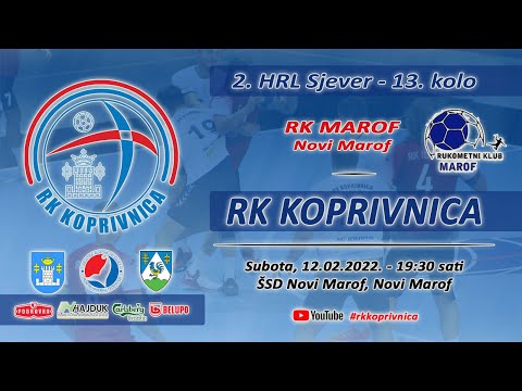 2.HRL-Sjever, 13.kolo (12.02.2022.) - RK Marof vs. RK Koprivnica